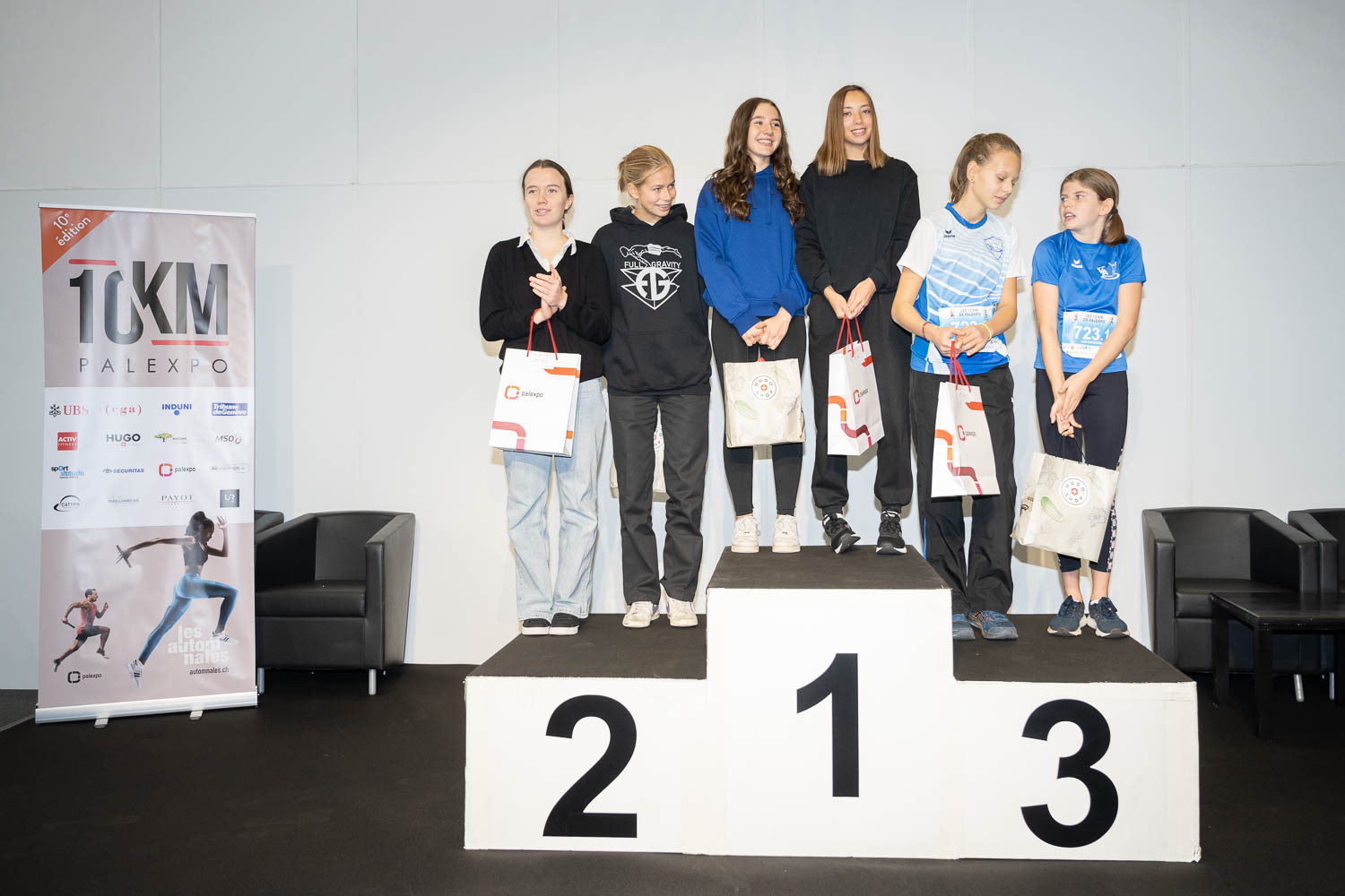 10km de Palexpo - podium catégorie juniors